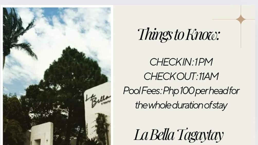 따가이따이 Retreat Haven In La Bella Tagaytay 아파트 객실 사진